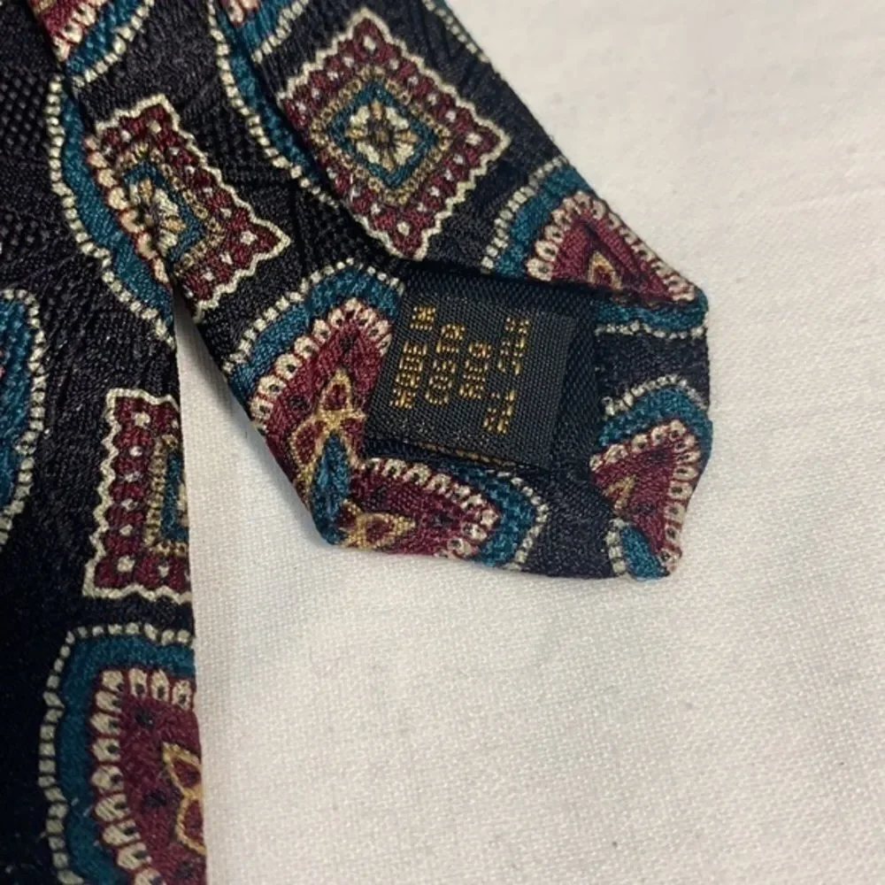 3for$20 Cambridge classics tie black turquoise